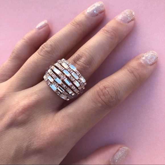 Bagatiba Jewelry - Bagatiba Seven Layer Rose Gold Ring